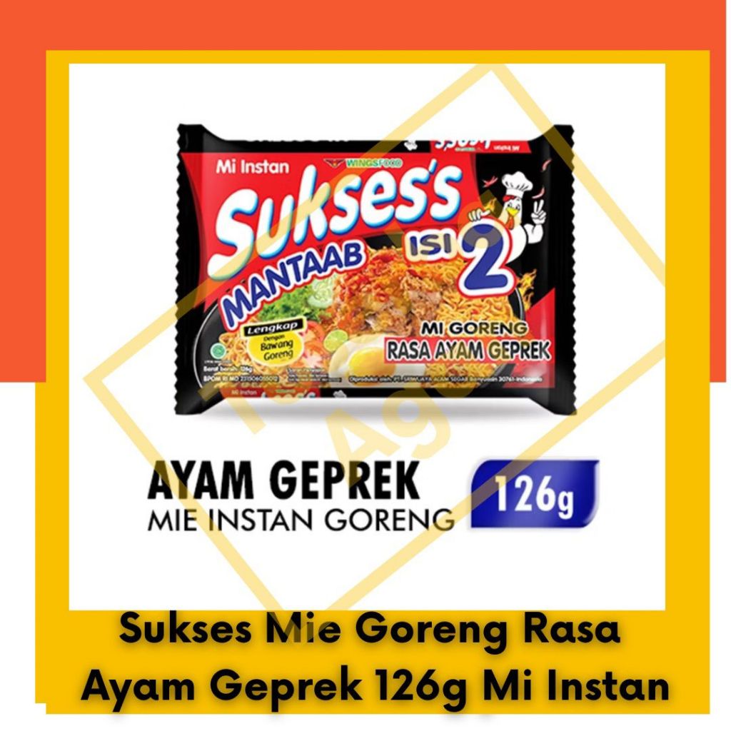 

Sukses Mie Goreng Rasa Ayam Geprek 126g Mie Instan