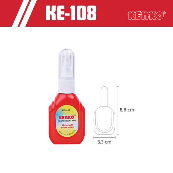 

(PCS) Tip Ex Kenko KE-108 / Correction fluid Koreksi Kenko KE-108 / Tip Ex Cair Murah