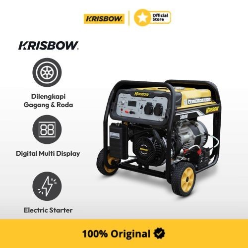 Krisbow Genset Bensin 3800 W 1PH OPEN KRP38