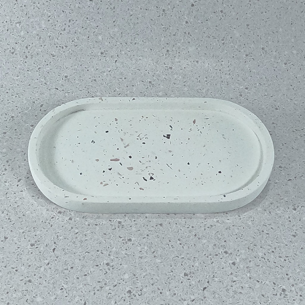 E0003 | Tatakan Gelas | Glossy | Terrazzo | Semen | Concrete Coaster/Tray