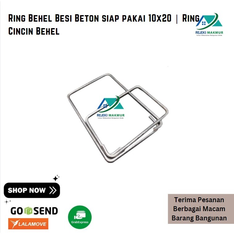 Ring Behel Besi Beton siap pakai 10x20 | Ring Cincin Behel