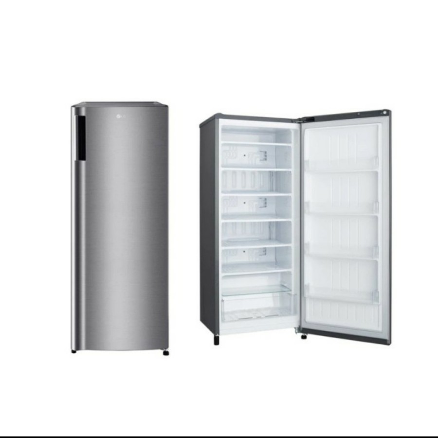 FREEZER LG 6 RAK GN-INV304SL / GN-INV304S L/ GN-INV304SL - Hitam / SILVER