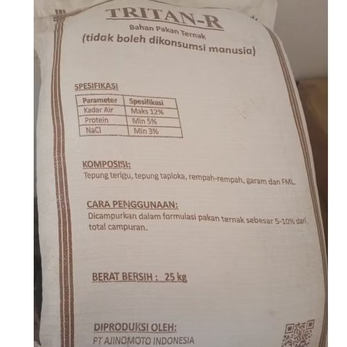 TRITAN-R Ajinomoto Pakan Hewan Ternak Ruminan 25kg Kaldu Sapi Feed Grade