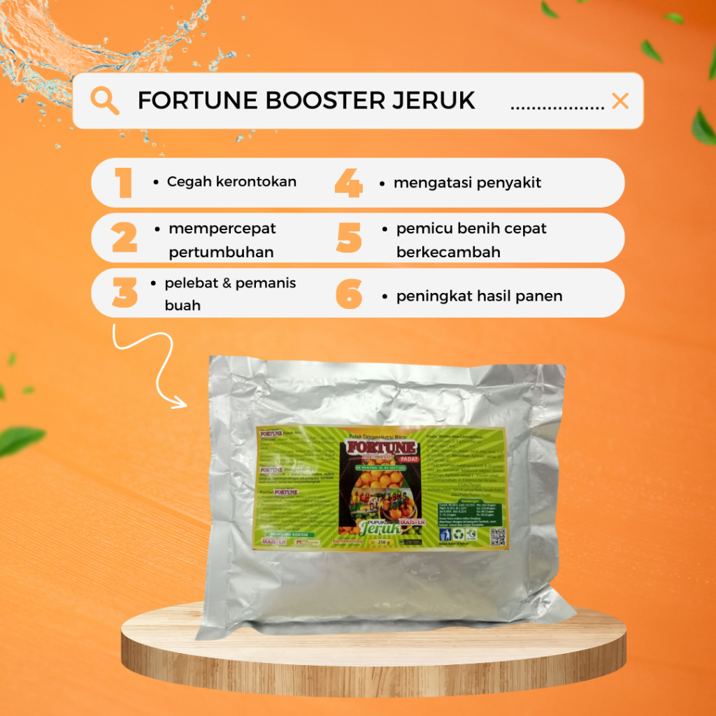 Pupuk Buah Lebat Pohon Jeruk, PUPUK BOOSTER JERUK Semua Jeruk Santang, Jeruk Manis, Jeruk Lemon, Jer