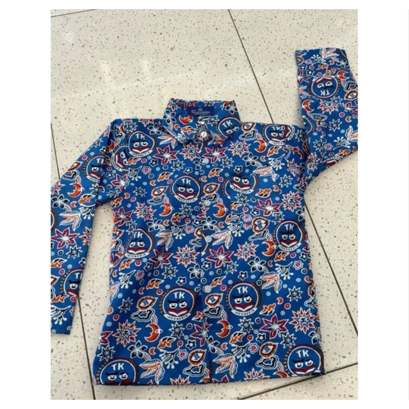 SERAGAM BATIK TK NASIONAL || BATIK IGTKI LENGAN PANJANG LAKI-LAKI PEREMPUAN
