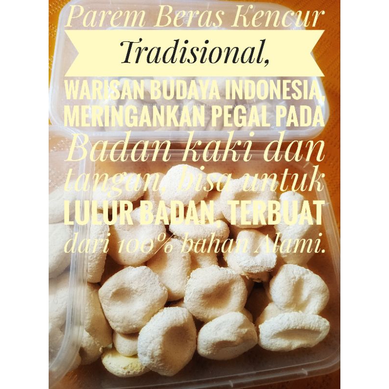 Parem Beras Kencur/ Lulur Beras Kencur
