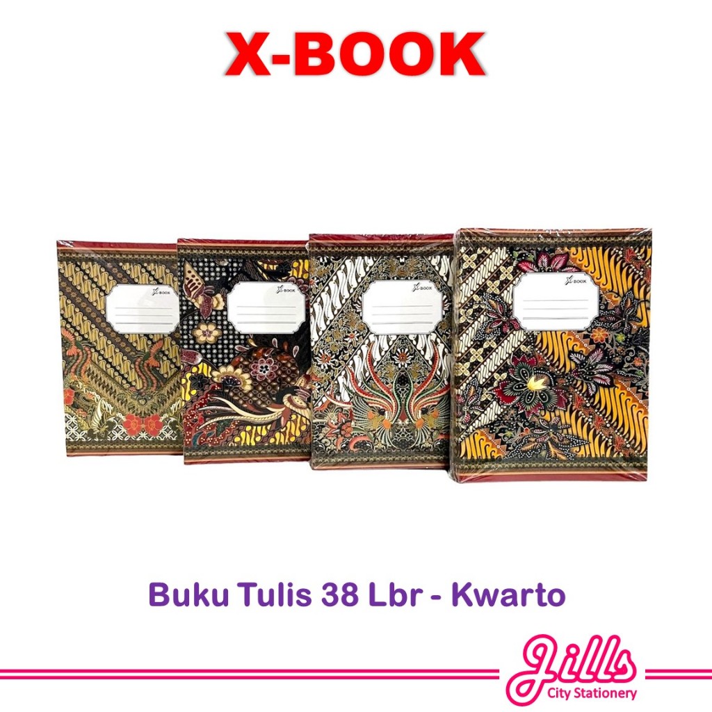 

X-BOOK Buku Tulis 38 Lembar Kwarto