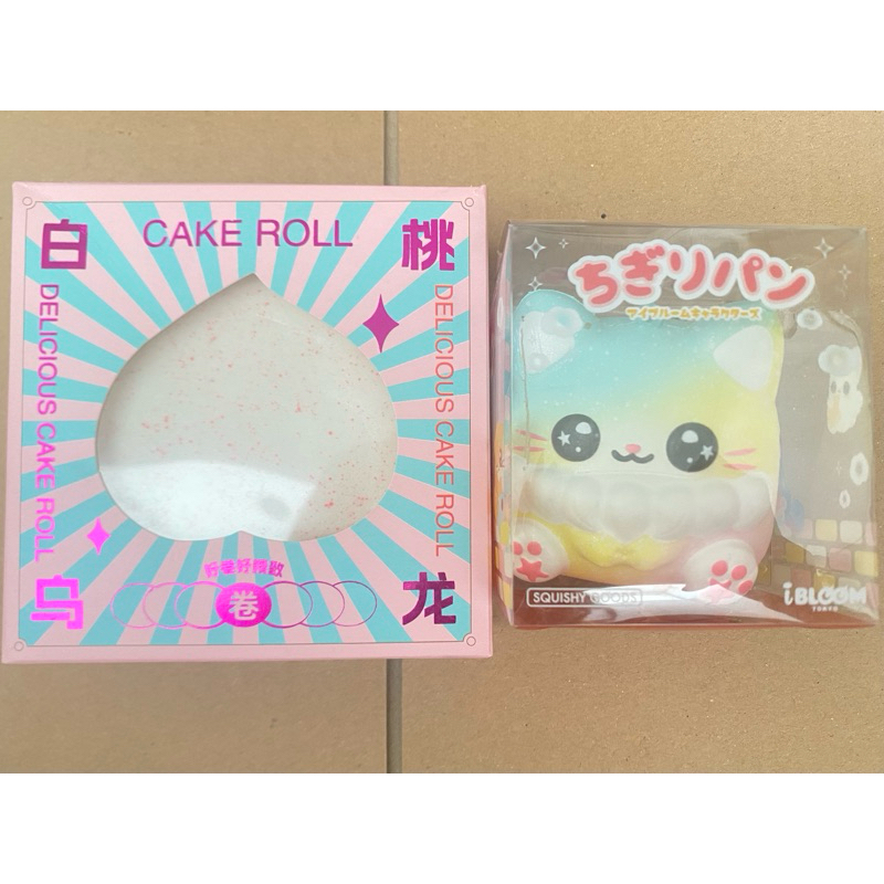 Squishy Chigiri iBloom & Hachimi Cake Roll (preloved)