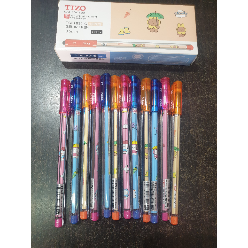 

Ballpoint, Bolpen, Pulpen Gel Tizo Cloudy TG31831-G 0.5mm