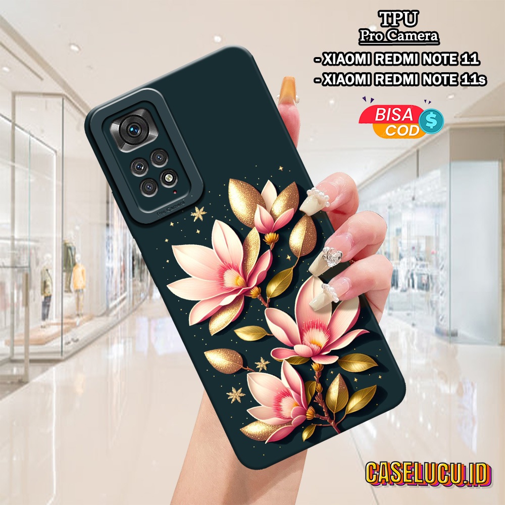 Casing Hp Xiaomi Redmi Note 11 / Note 11s Terbaru Fashion Case Bunga Case Hp Redmi Note 11 / Note 11