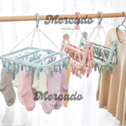 Hanger Jemuran Baju Klip Clip Jepitan 32 Pcs Hanger Pengering Celana CD Kaus Kaki