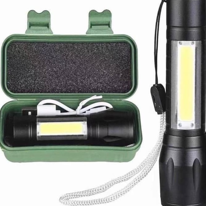 Senter Swat Mini Zoom / Senter MIni LED Super Terang / Lampu Senter Camping Serbaguna - FG