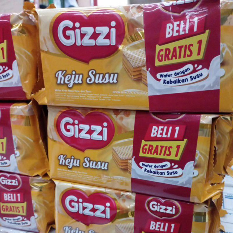 

BELI 1 GRATIS 1 GIZZI KEJU SUSU 122gr