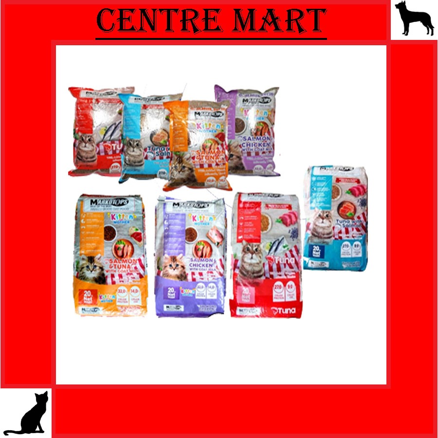 MARKOTOPS TUNA / TUNA WITH SALMON/ KITTEN SALMON CHICKEN/KITTEN TUNA SALMON 20KG (G/O)