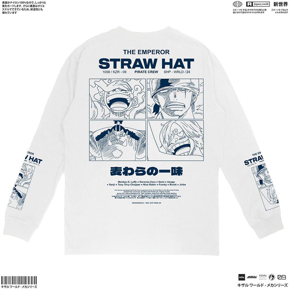 KIZARU Longsleeve T-Shirt Anime MUGIWARA CREW