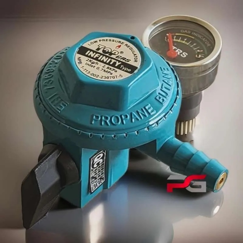 Regulator Gas LPG Top Gas Infinity + Meter