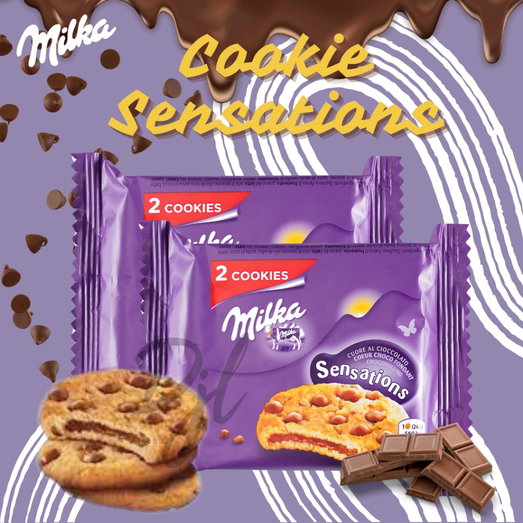 

Milka Cookie Sensations Singles 52g Biskuit dengan Chocolate Susu 6 Pak