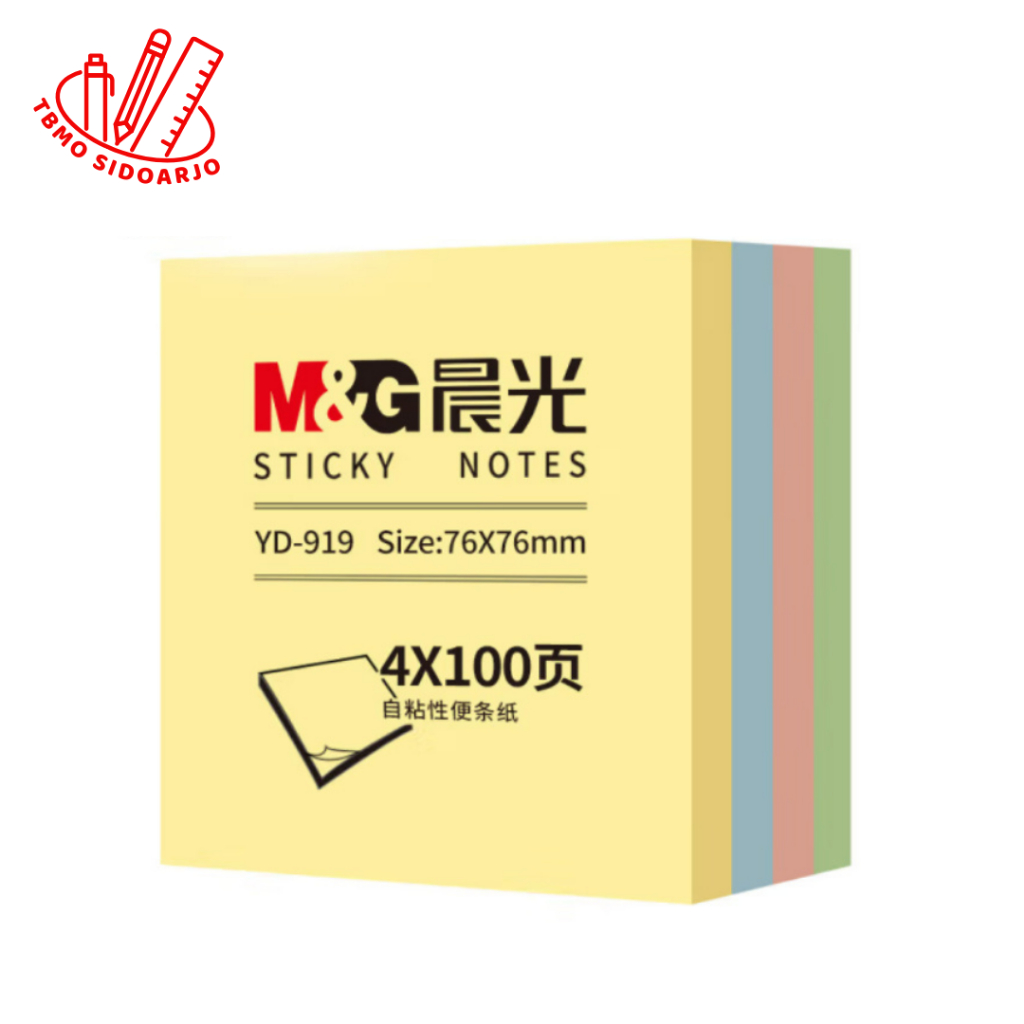 

TBMO M&G Sticky Note 76x76 400 Sheet 4 Pastel Color YD-919