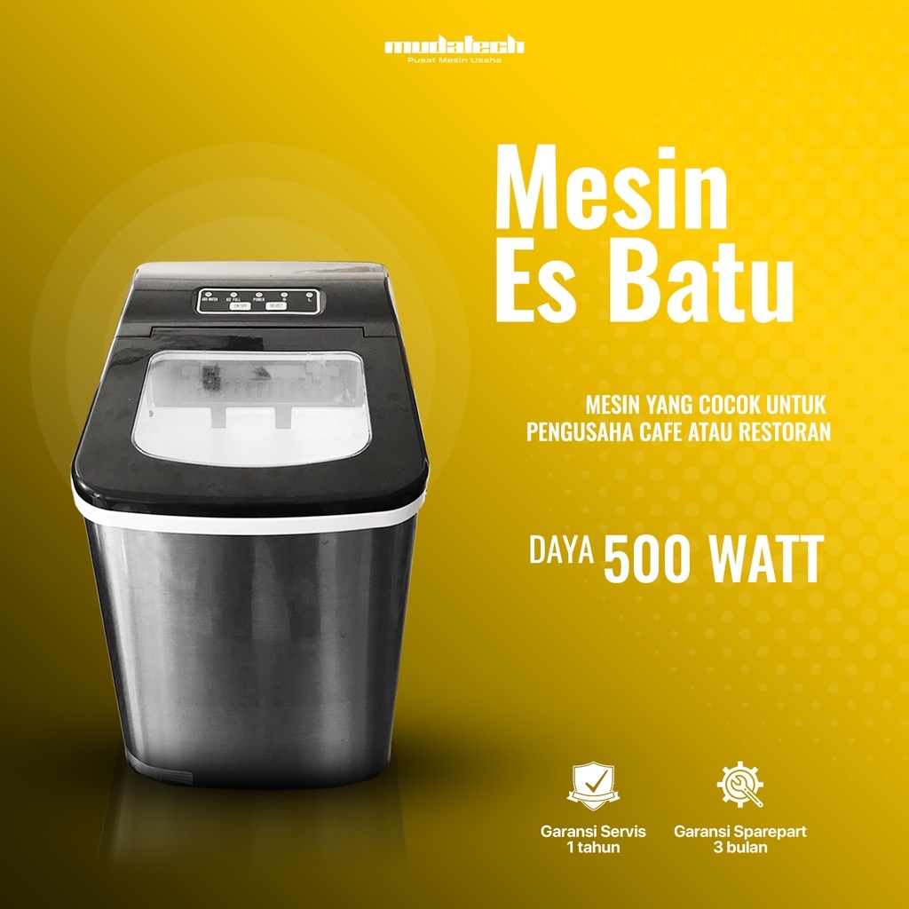 Mesin Pembuat Es Batu Otomatis Ice Cube Machine Alat Pembuat Mesin