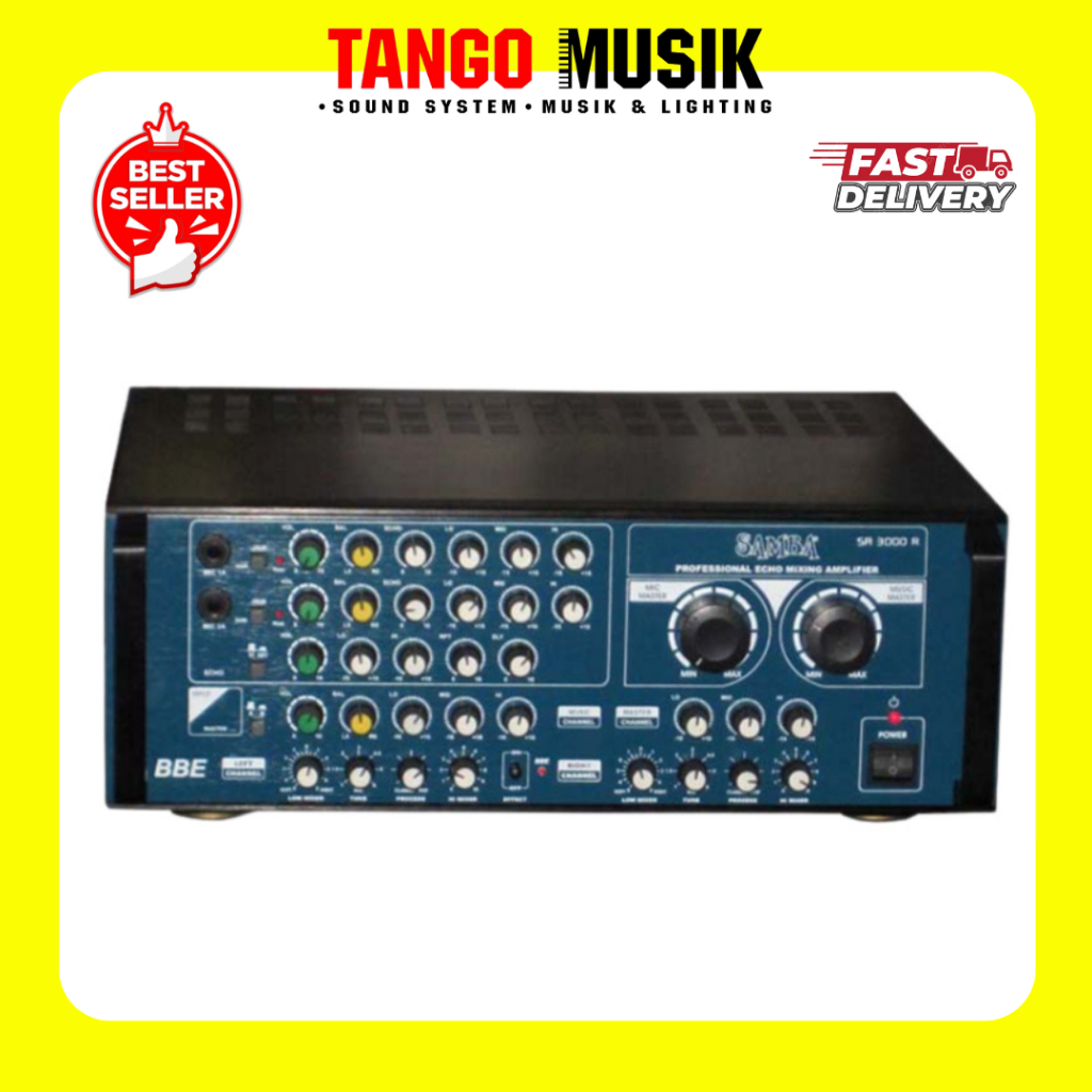 POWER AMPLIFIER SAMBA SA 3000 R 550 WATT 2 x 250 WATT ORIGINAL / AMPLIE KARAOKE MURAH BERKUALITAS / 