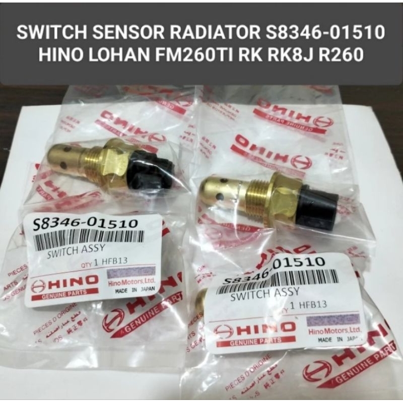 SWITCH SENSOR RADIATOR S8346-01510 HINO LOHAN FM260TI/RK / RK8J/ R260