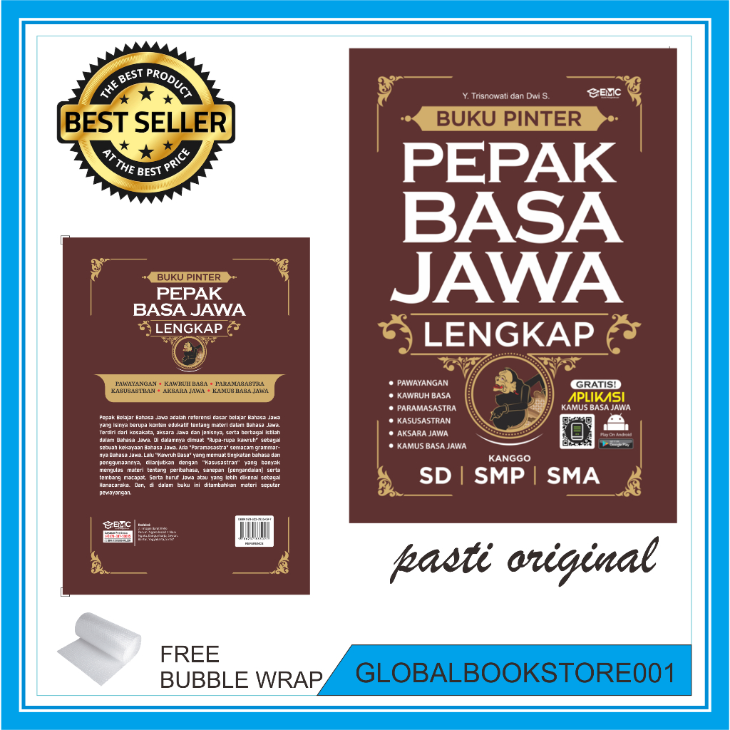BUKU BAHASA JAWA SD, SMP, SMA BUKU PINTER PEPAK BASA JAWA LENGKAP