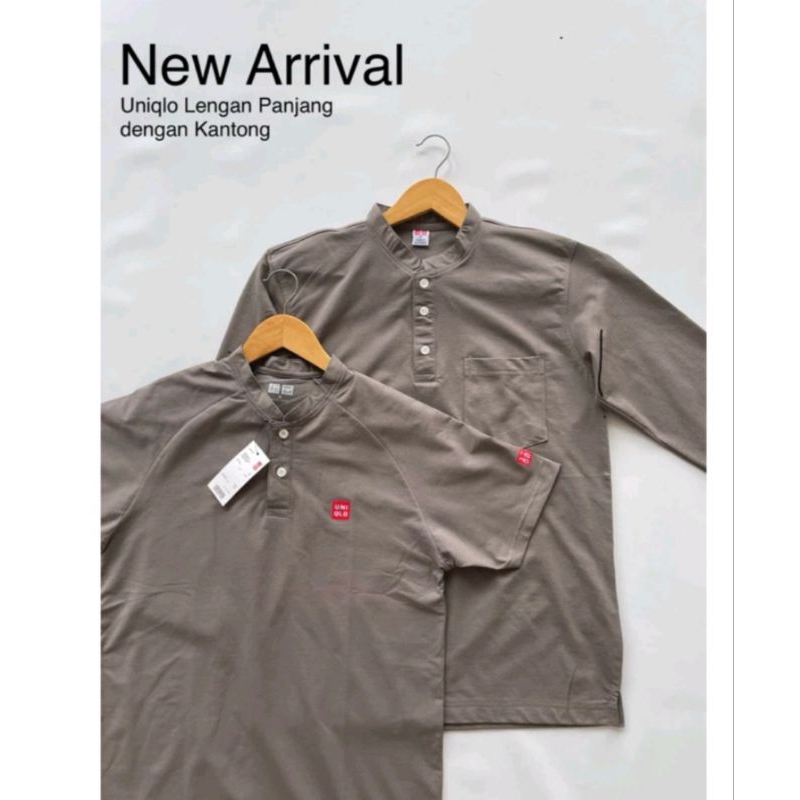 New Arrival | Kaos Shanghai Lengan Panjang Kantong Depan Wanita Pria