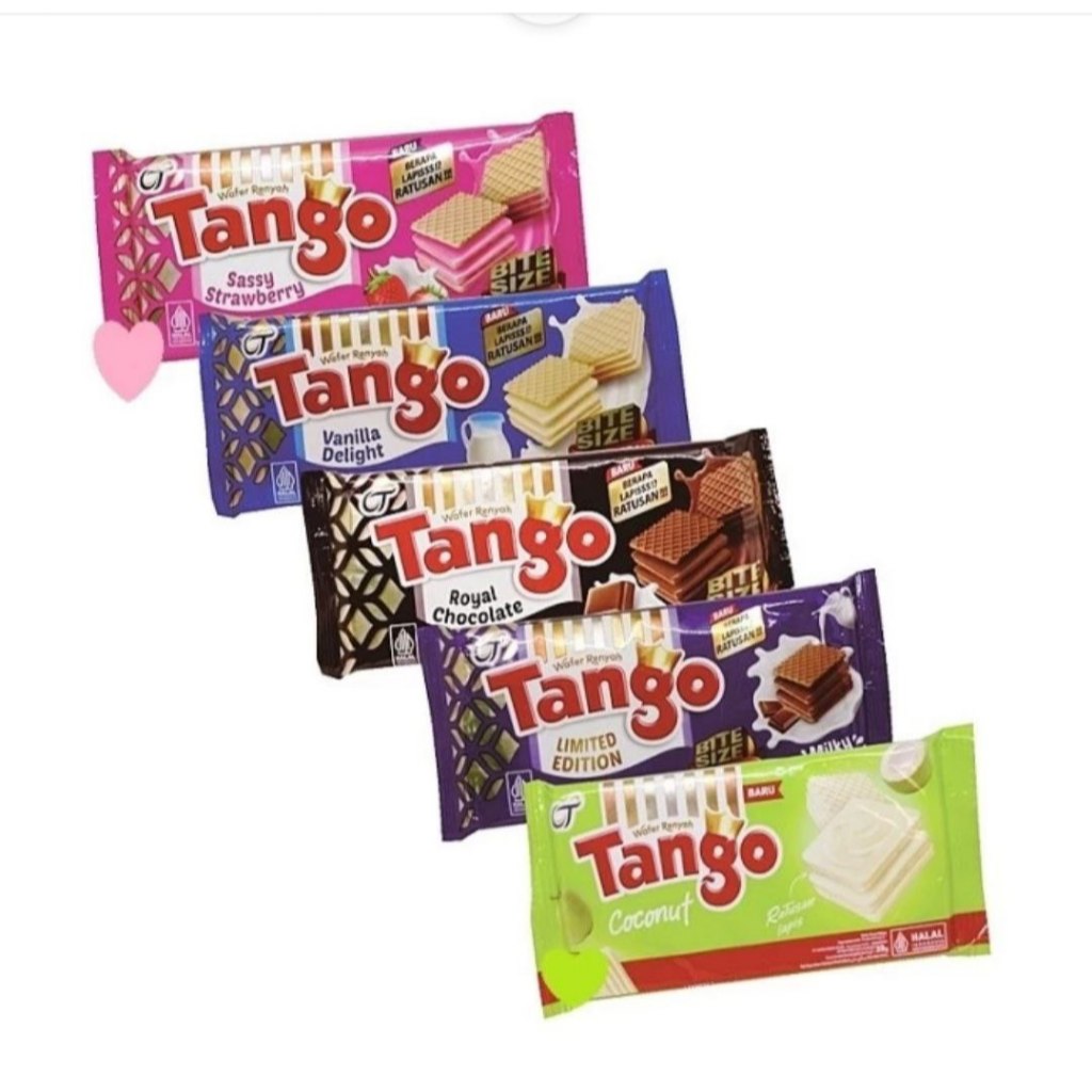 

WAFER TANGO 39 gram ROYAL CHOCOLATE SASSY STRAWBERRY MILKY COKELAT COCONUT - VANILLA