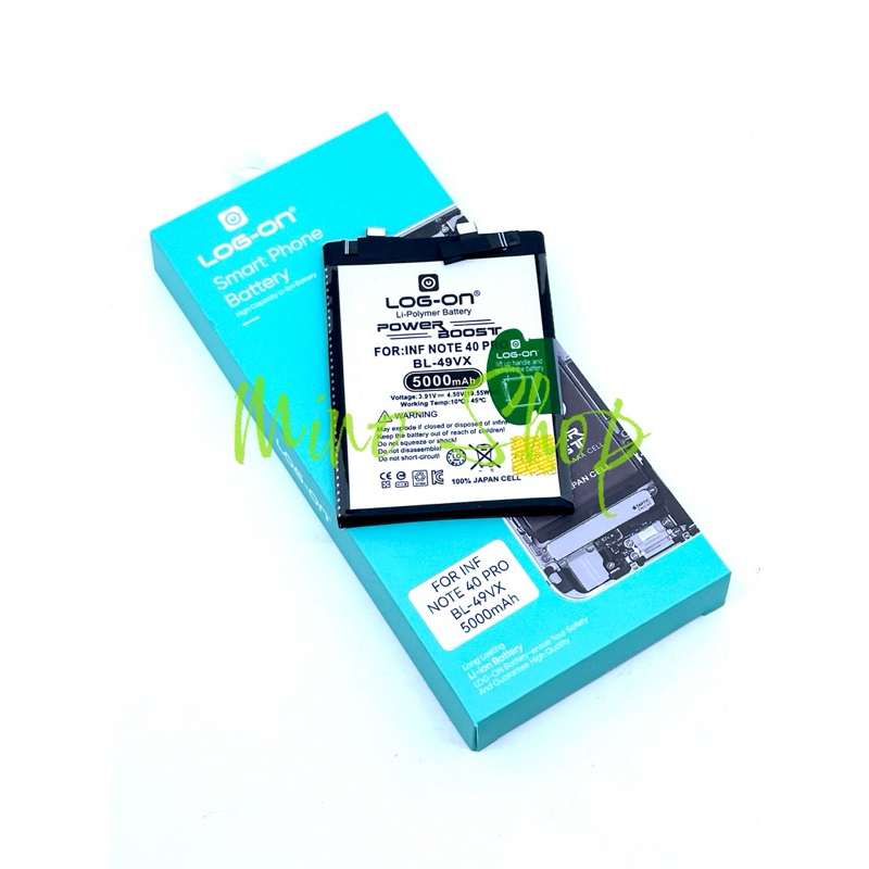 BATERAI LOG ON INFINIX NOTE 40 PRO 4G X6851 BL-49VX BL49VX POWER BOOST BATRE