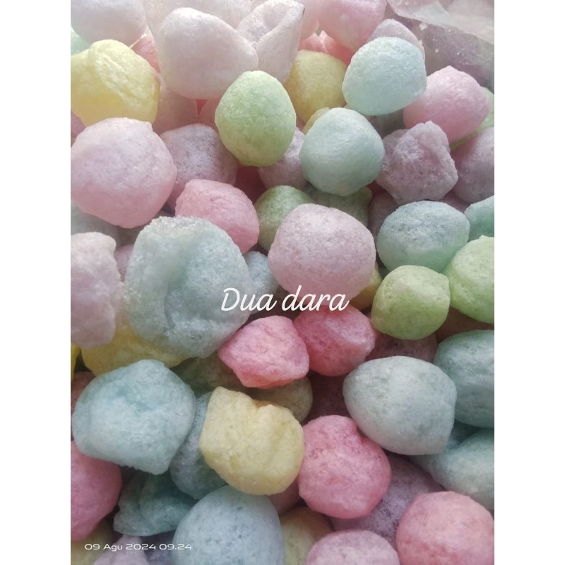 

promo 1kg cimol rainbow warna warni asin gurih daun jeruk