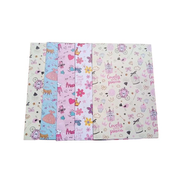 

10 Lembar Kertas Kado PRINCESS GIRL By Kiky