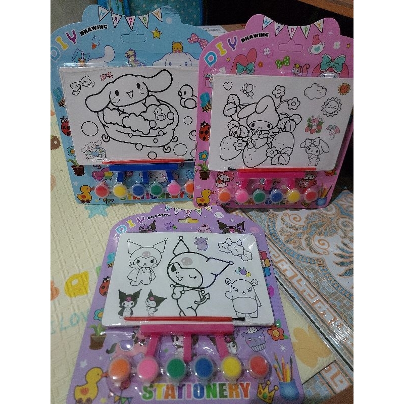 

CAT LUKIS MEWARNAI SANRIO - Kuromi, Melody, Cinamorol