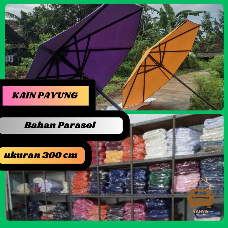 COD Kain payung parasit, kain meja payung, kain payung tebal waterproof bahan parasit outdoor