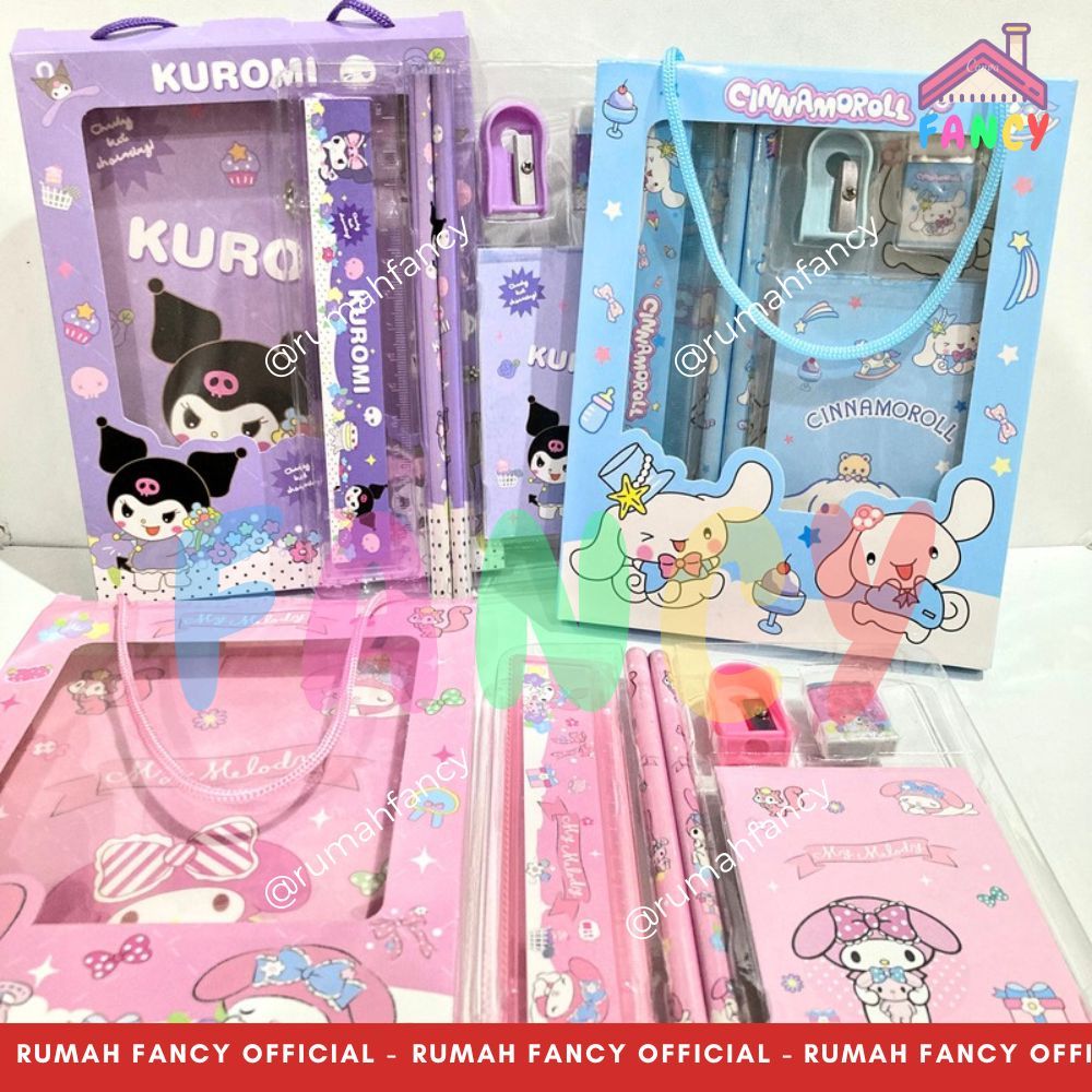 

Paket Alat Tulis / Study Set Fancy Dus Mika SP 2018 Set Pensil Penggaris Rautan Penghapus Karakter