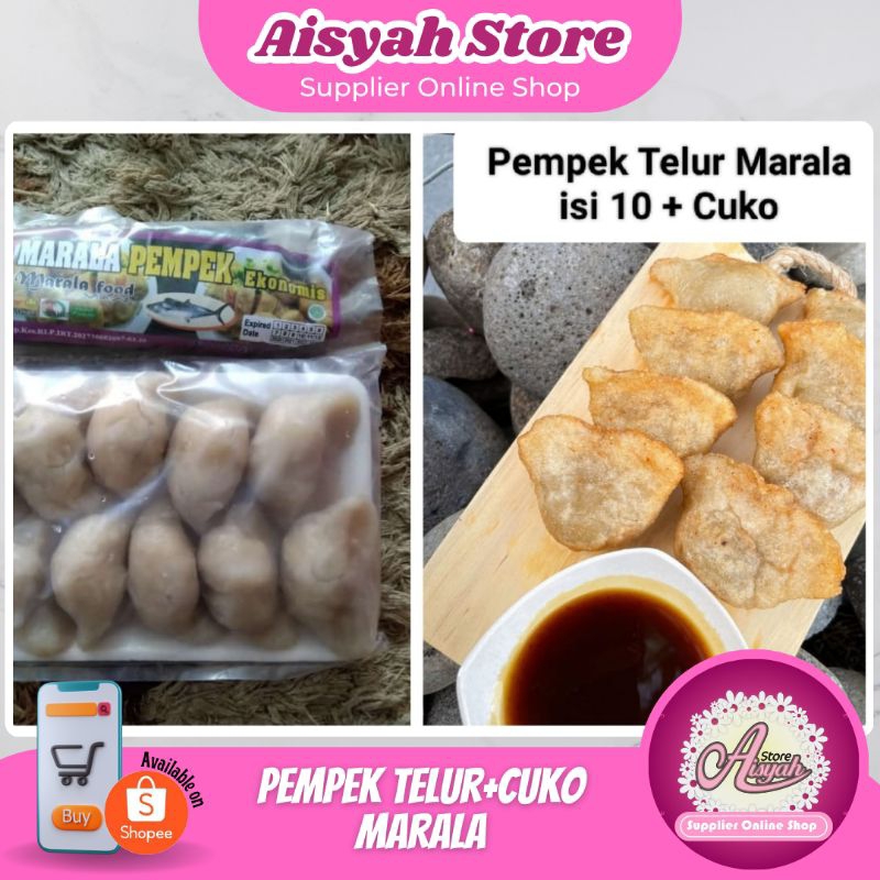 

PEMPEK TELUR MARALA + CUKO ISI 10 potong