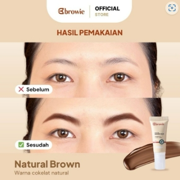 [BPOM & Halal] READY ! Browie Brow Tint Henna Alis | Eyebrow Gel Waterproof & Longlasting