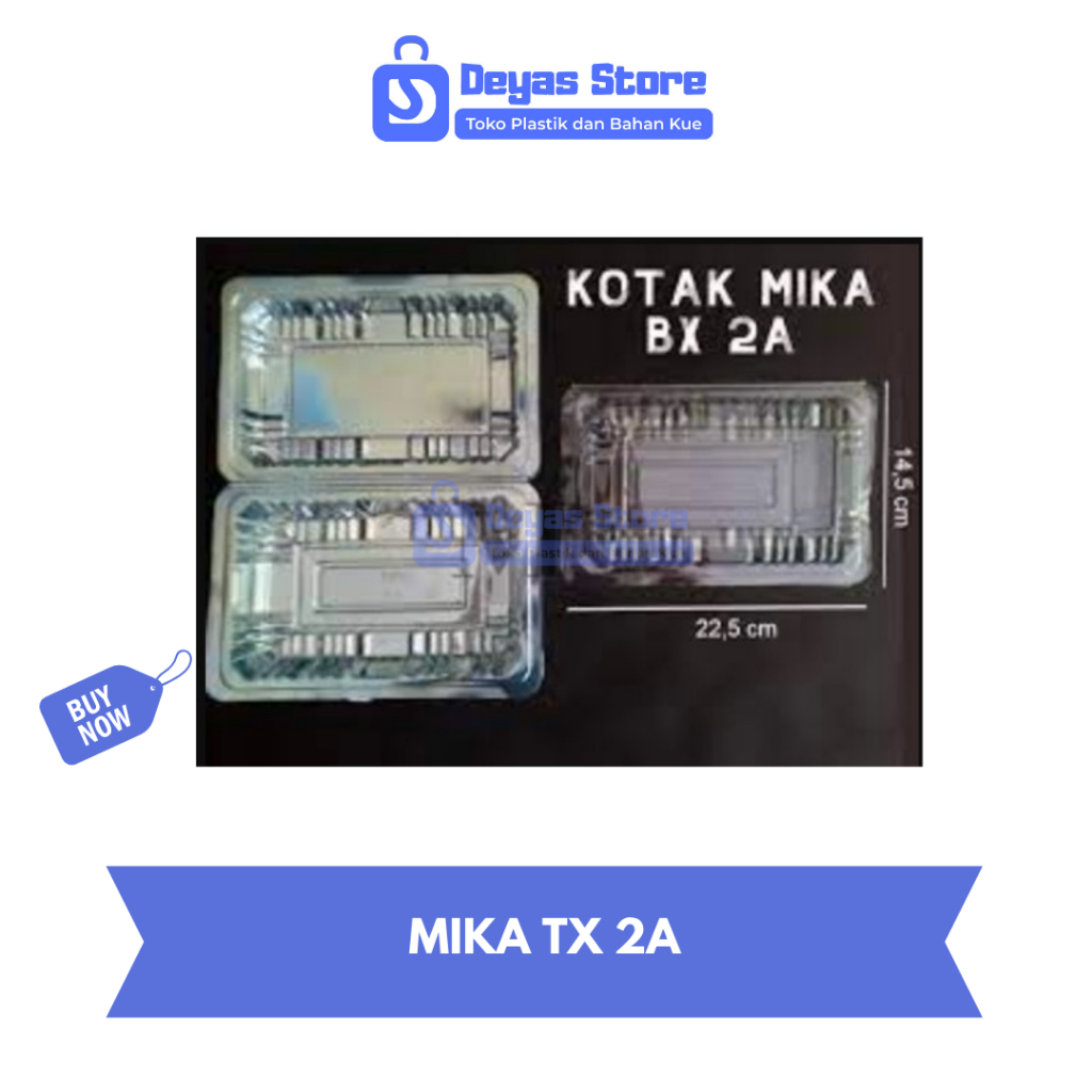 MIKA PLASTIK TX 2A/MIKA KUE PLASTIK TX 2A ISI 50PCS