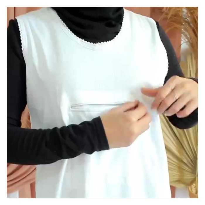 COD kaos singlet wanita kaos haji umroh kantong depan