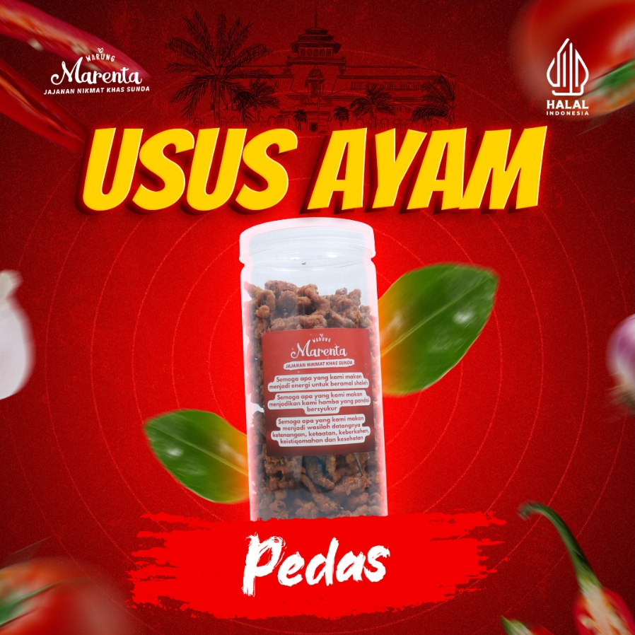 

TOPLES Warung Marenta Usus Ayam Krispy Keripik Usus Pedas Daun Jeruk - 350gr