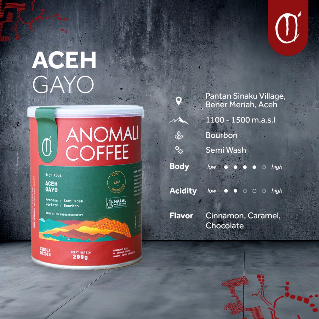

Anomali Coffee Biji Kopi Aceh Gayo 200 gram