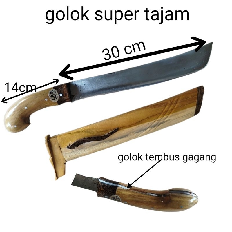 BAJA PISAU BESAR TEMPA PENABANG POHON RANTING KEBUN