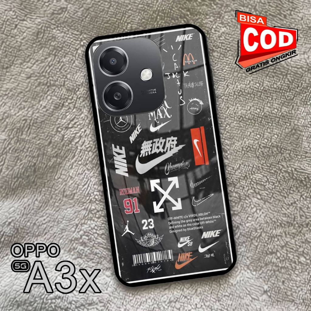 Softcase Glass Kaca | Case Kaca | Casing Kaca | OPPO A3X [S69]
