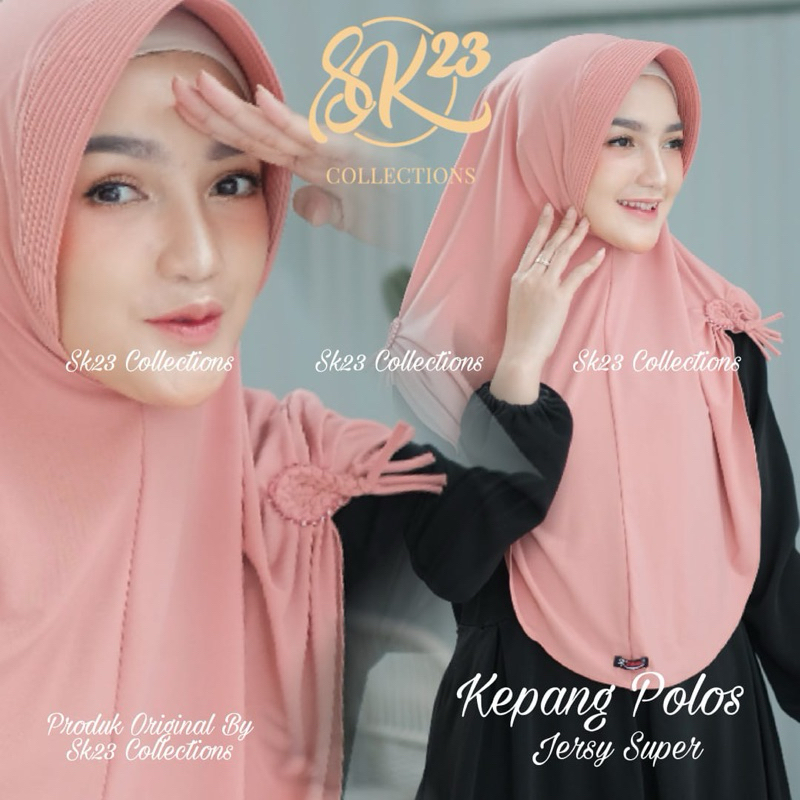 MUGHNI - SK23 COLLECTIONS / KEPANG SWAROSKY HIJAB BERGO PED ANTEM