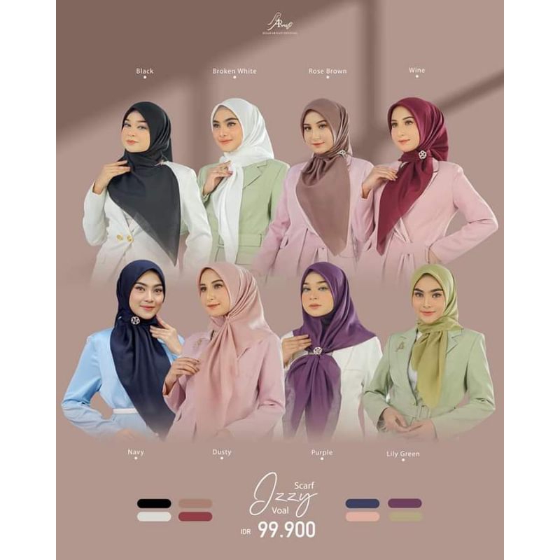 Flash Sale ‼️ Izzy Scarf Segiempat Arrafi terlaris