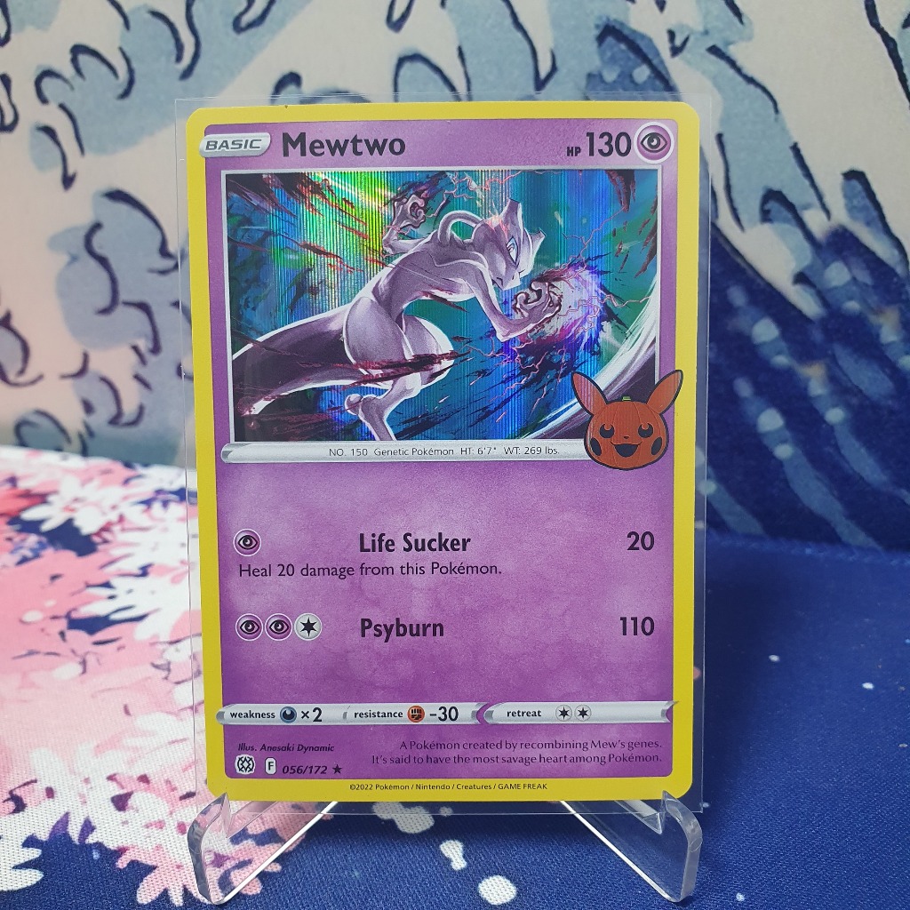 Mewtwo Holo Rare 056/172 Pokemon TCG English Trick or Trade Halloween 2022