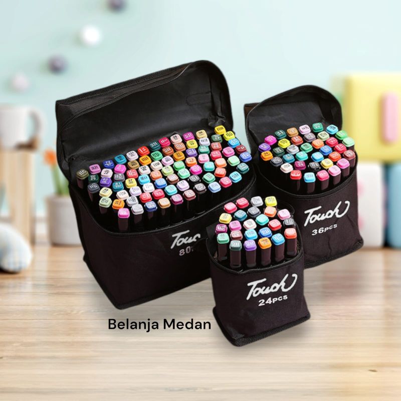 

BMD - TouchFive 24/30/36/40/48/60 Warna Sketsa Spidol Umum General Marker Set Animation Markers