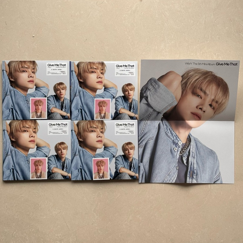 [READY UNSEALED] WayV 5th Mini Album Give Me That Digipack Xiaojun Ver. Set ID Folded Poster & Photo