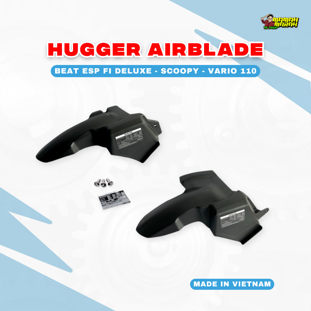 Hugger Spakbor Kolong AIRBLADE BEAT ESP FI DELUXE STREET SCOOPY GENIO NEW - Hugger airblade pnp beat