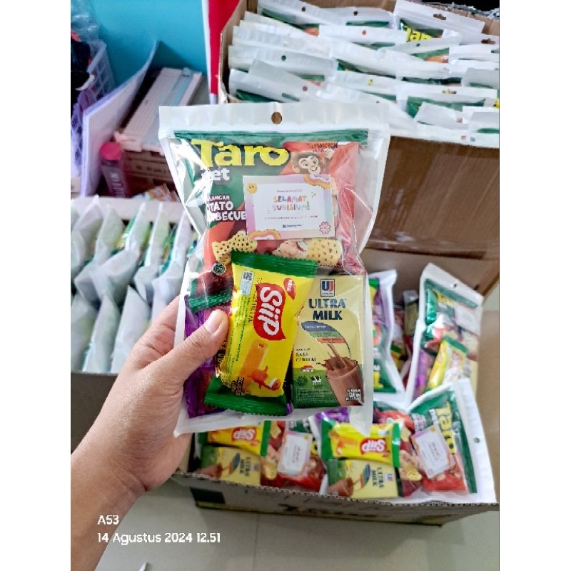 

murah !! paket snack 7000 bingkisan ultah anak murah