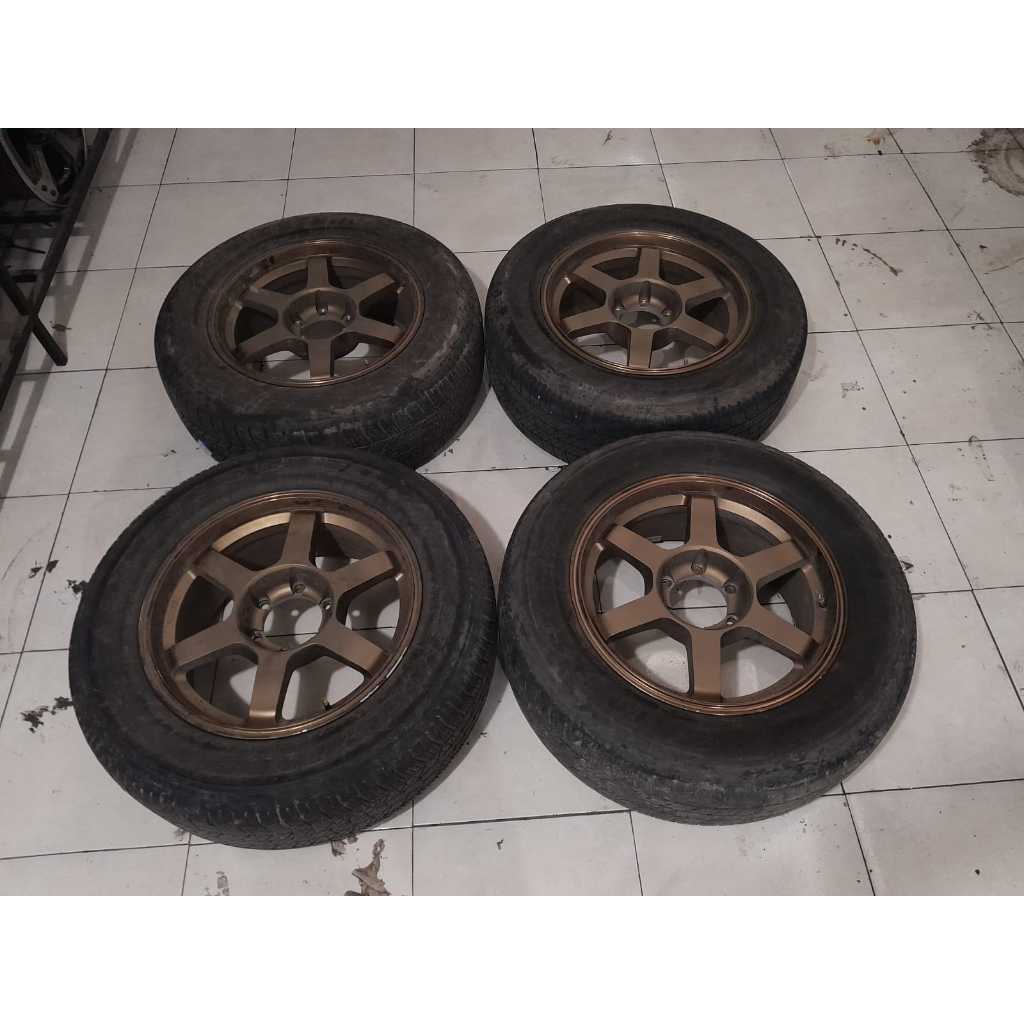 VELG BEKAS TOKYO RING 18 LEBAR 8 H6 ET20 + BAN 265 60 R18